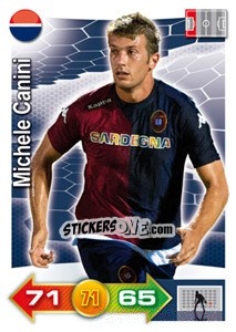 Sticker Michele  Canini - Calciatori 2011-2012. Adrenalyn XL n. 38 - Panini
