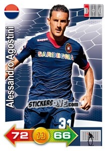 Sticker Alessandro Agostini - Calciatori 2011-2012. Adrenalyn XL n. 40 - Panini