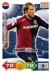 Figurina Davide Biondini - Calciatori 2011-2012. Adrenalyn XL - Panini