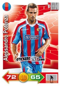 Sticker Alessandro Potenza - Calciatori 2011-2012. Adrenalyn XL n. 53 - Panini