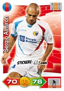 Sticker Sergio Almiron - Calciatori 2011-2012. Adrenalyn XL n. 58 - Panini