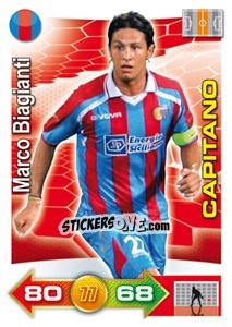 Sticker Marco Biagianti (Capitano) - Calciatori 2011-2012. Adrenalyn XL - Panini
