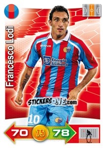 Sticker Francesco Lodi - Calciatori 2011-2012. Adrenalyn XL n. 61 - Panini