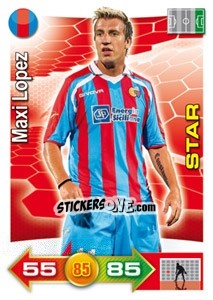 Figurina Maxi Lopez - Calciatori 2011-2012. Adrenalyn XL - Panini