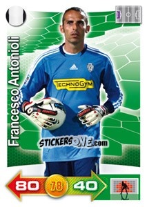 Sticker Francesco Antonioli - Calciatori 2011-2012. Adrenalyn XL n. 69 - Panini