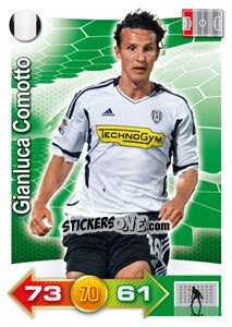 Sticker Gianluca Comotto - Calciatori 2011-2012. Adrenalyn XL n. 73 - Panini