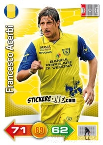 Sticker Francesco  Acerbi - Calciatori 2011-2012. Adrenalyn XL n. 88 - Panini