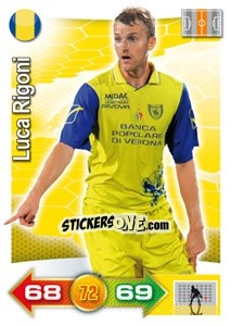 Sticker Luca Rigoni - Calciatori 2011-2012. Adrenalyn XL n. 93 - Panini