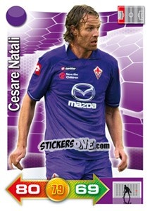 Figurina Cesare Natali - Calciatori 2011-2012. Adrenalyn XL - Panini