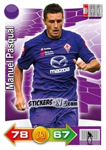Sticker Manuel Pasqual - Calciatori 2011-2012. Adrenalyn XL n. 107 - Panini