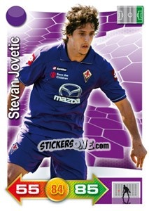 Sticker Stevan Jovetic - Calciatori 2011-2012. Adrenalyn XL n. 116 - Panini