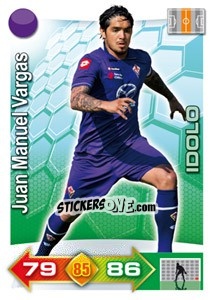 Sticker Juan Manuel Vargas - Calciatori 2011-2012. Adrenalyn XL n. 118 - Panini