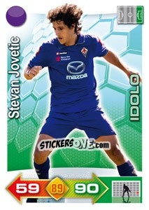 Sticker Stevan Jovetic - Calciatori 2011-2012. Adrenalyn XL n. 119 - Panini