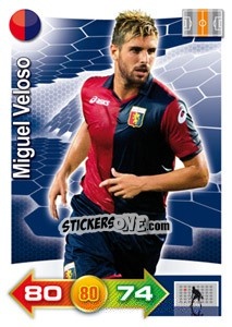 Sticker Miguel Veloso - Calciatori 2011-2012. Adrenalyn XL n. 129 - Panini