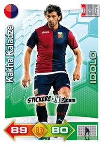 Sticker Kakha Kaladze - Calciatori 2011-2012. Adrenalyn XL n. 136 - Panini