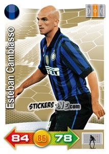 Sticker Esteban Cambiasso - Calciatori 2011-2012. Adrenalyn XL - Panini