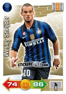 Sticker Wesley Sneijder - Calciatori 2011-2012. Adrenalyn XL n. 148 - Panini