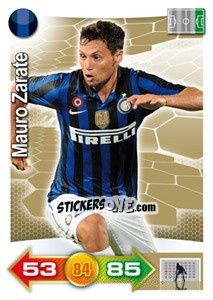 Sticker Mauro Zarate - Calciatori 2011-2012. Adrenalyn XL n. 152 - Panini