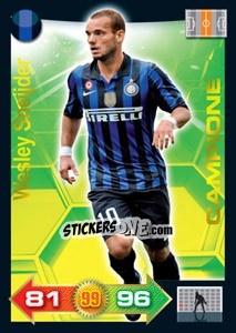 Sticker Wesley Sneijder - Calciatori 2011-2012. Adrenalyn XL n. 157 - Panini