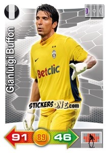 Sticker Gianluigi Buffon - Calciatori 2011-2012. Adrenalyn XL n. 160 - Panini