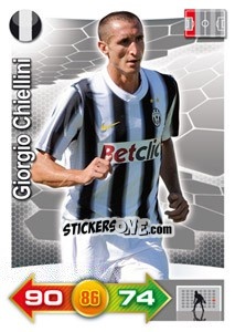 Sticker Giorgio Chiellini - Calciatori 2011-2012. Adrenalyn XL n. 162 - Panini