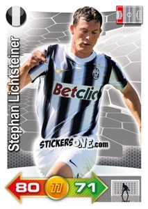 Sticker Stephan Lichtsteiner - Calciatori 2011-2012. Adrenalyn XL n. 164 - Panini