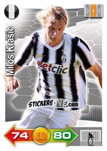 Sticker Milos Krasic - Calciatori 2011-2012. Adrenalyn XL n. 170 - Panini