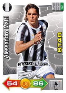 Figurina Alessandro Matri - Calciatori 2011-2012. Adrenalyn XL - Panini