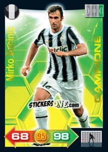 Sticker Mirko Vucinic - Calciatori 2011-2012. Adrenalyn XL n. 179 - Panini