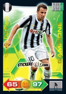 Sticker Alessandro Del Piero - Calciatori 2011-2012. Adrenalyn XL n. 180 - Panini