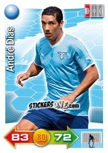 Sticker André Dias - Calciatori 2011-2012. Adrenalyn XL n. 185 - Panini