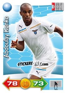 Sticker Abdoulay Konko - Calciatori 2011-2012. Adrenalyn XL n. 186 - Panini
