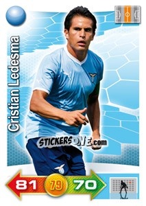 Cromo Cristian Ledesma - Calciatori 2011-2012. Adrenalyn XL n. 190 - Panini