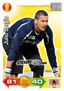Sticker Julio Sergio - Calciatori 2011-2012. Adrenalyn XL n. 202 - Panini