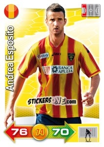 Sticker Andrea Esposito - Calciatori 2011-2012. Adrenalyn XL n. 203 - Panini