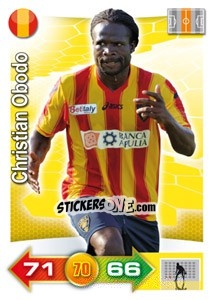 Figurina Christian Obodo - Calciatori 2011-2012. Adrenalyn XL - Panini