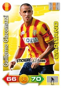 Cromo Guillermo Giacomazzi (Capitano) - Calciatori 2011-2012. Adrenalyn XL - Panini