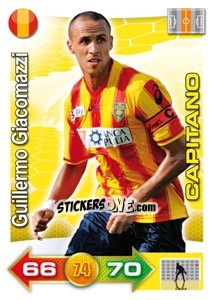 Sticker Guillermo Giacomazzi (Capitano) - Calciatori 2011-2012. Adrenalyn XL n. 211 - Panini