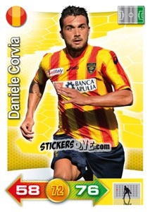 Sticker Daniele Corvia - Calciatori 2011-2012. Adrenalyn XL n. 216 - Panini