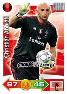 Figurina Christian Abbiati - Calciatori 2011-2012. Adrenalyn XL - Panini