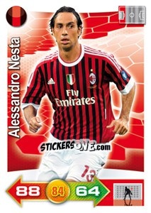 Sticker Alessandro Nesta - Calciatori 2011-2012. Adrenalyn XL n. 220 - Panini