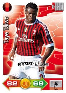 Sticker Taye Taiwo - Calciatori 2011-2012. Adrenalyn XL - Panini