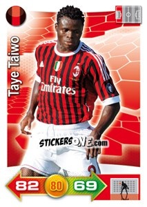 Figurina Taye Taiwo - Calciatori 2011-2012. Adrenalyn XL - Panini