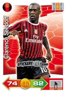 Sticker Clarence Seedorf - Calciatori 2011-2012. Adrenalyn XL n. 225 - Panini