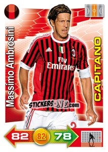 Sticker Massimo Ambrosini (Capitano) - Calciatori 2011-2012. Adrenalyn XL - Panini