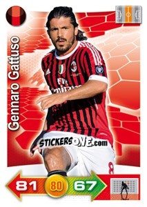 Sticker Gennaro Gattuso - Calciatori 2011-2012. Adrenalyn XL n. 227 - Panini