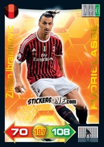 Sticker Zlatan Ibrahimovic - Calciatori 2011-2012. Adrenalyn XL n. 240 - Panini