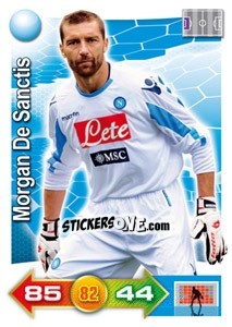 Sticker Morgan De Sanctis - Calciatori 2011-2012. Adrenalyn XL n. 241 - Panini