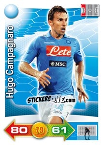 Sticker Hugo Campagnaro - Calciatori 2011-2012. Adrenalyn XL n. 242 - Panini