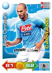 Sticker Paolo Cannavaro (Capitano) - Calciatori 2011-2012. Adrenalyn XL n. 243 - Panini